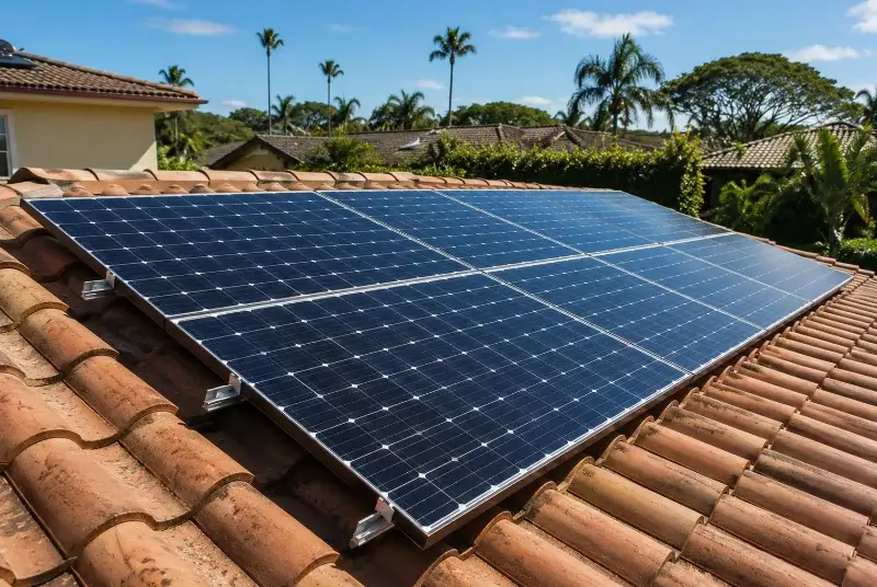 Installation de panneaux solaires à Néré